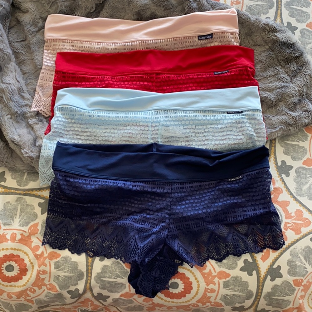 Nwot nautica boyshort lace panty